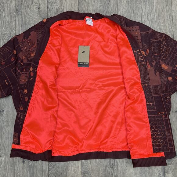 Nike Naomi Osaka Jacket Size XL Womens Jacquard Burgundy Crush Bright Crimson - Picture 14 of 16